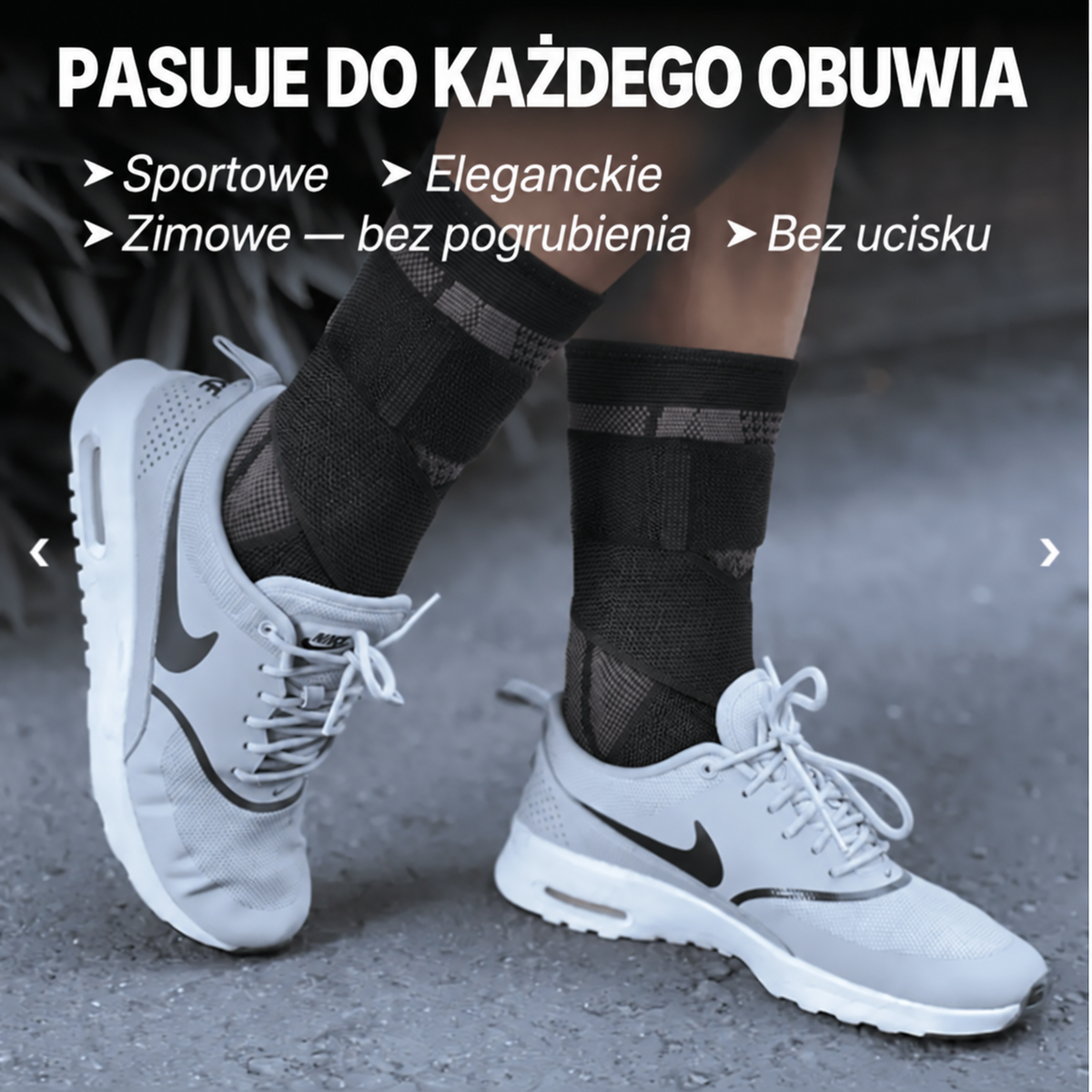 Pewny Krok Comfort™ - regulowana opaska stabilizująca stopę i kostkę