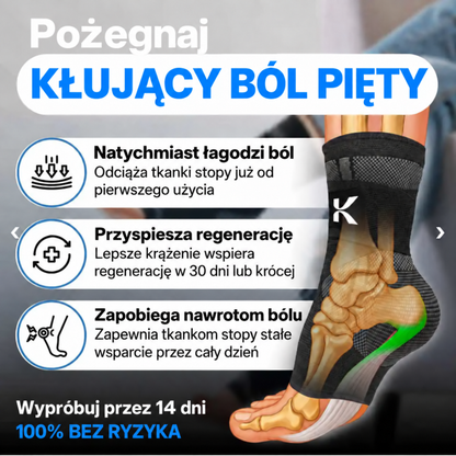 Pewny Krok Comfort™ - regulowana opaska stabilizująca stopę i kostkę