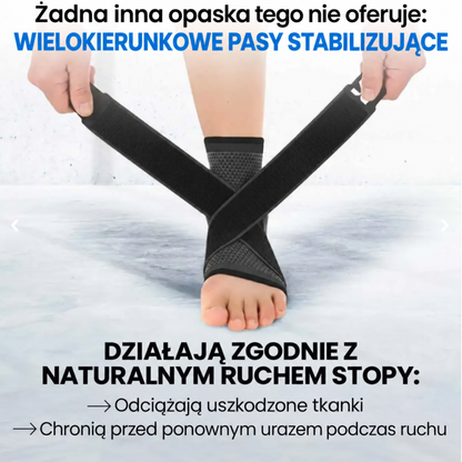 Pewny Krok Comfort™ - regulowana opaska stabilizująca stopę i kostkę