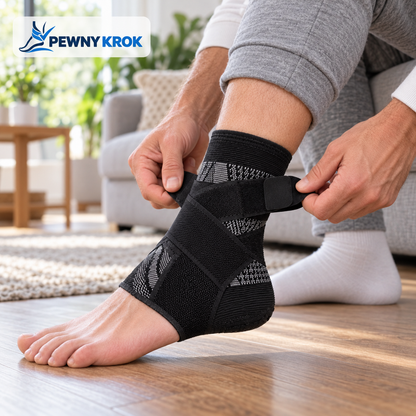 Pewny Krok Comfort™ - regulowana opaska stabilizująca stopę i kostkę