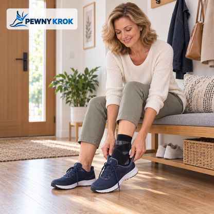 Pewny Krok Comfort™ - regulowana opaska stabilizująca stopę i kostkę